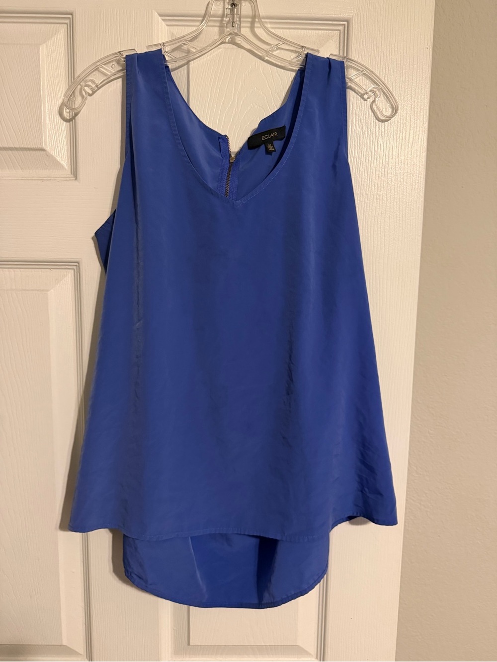 Eclair Royal Blue V-Neck Sleeveless Tank